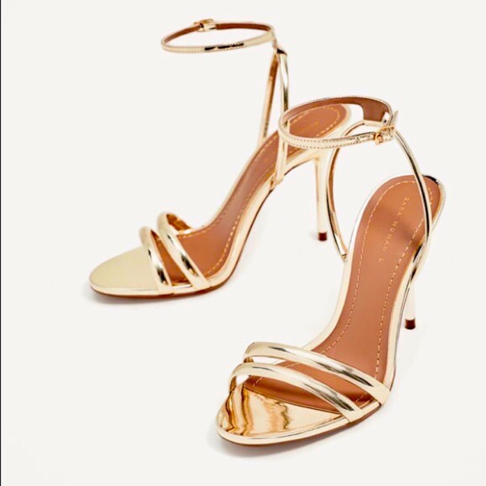 Zara Gold Sandals